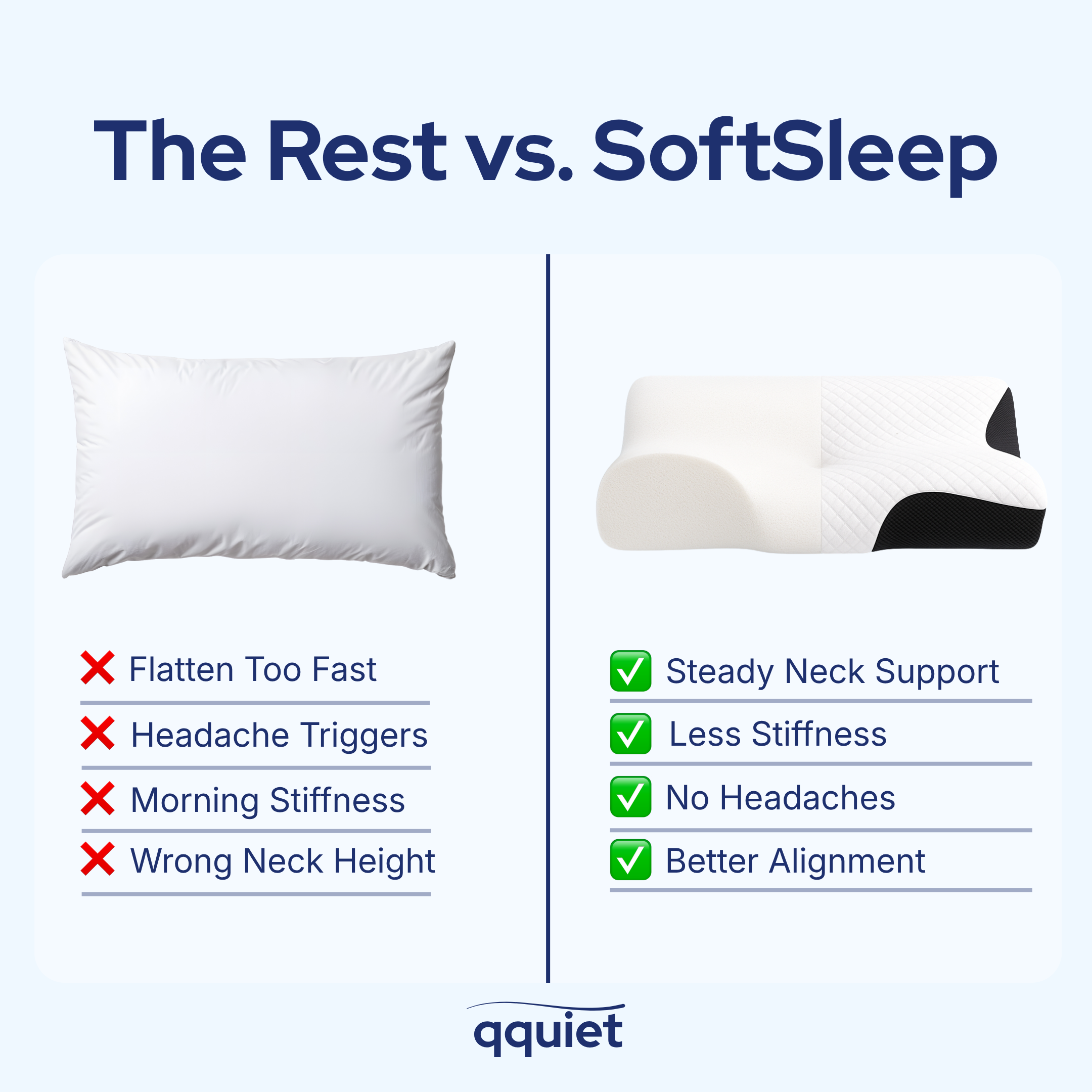 SoftSleep Balance Pillow by qquiet®