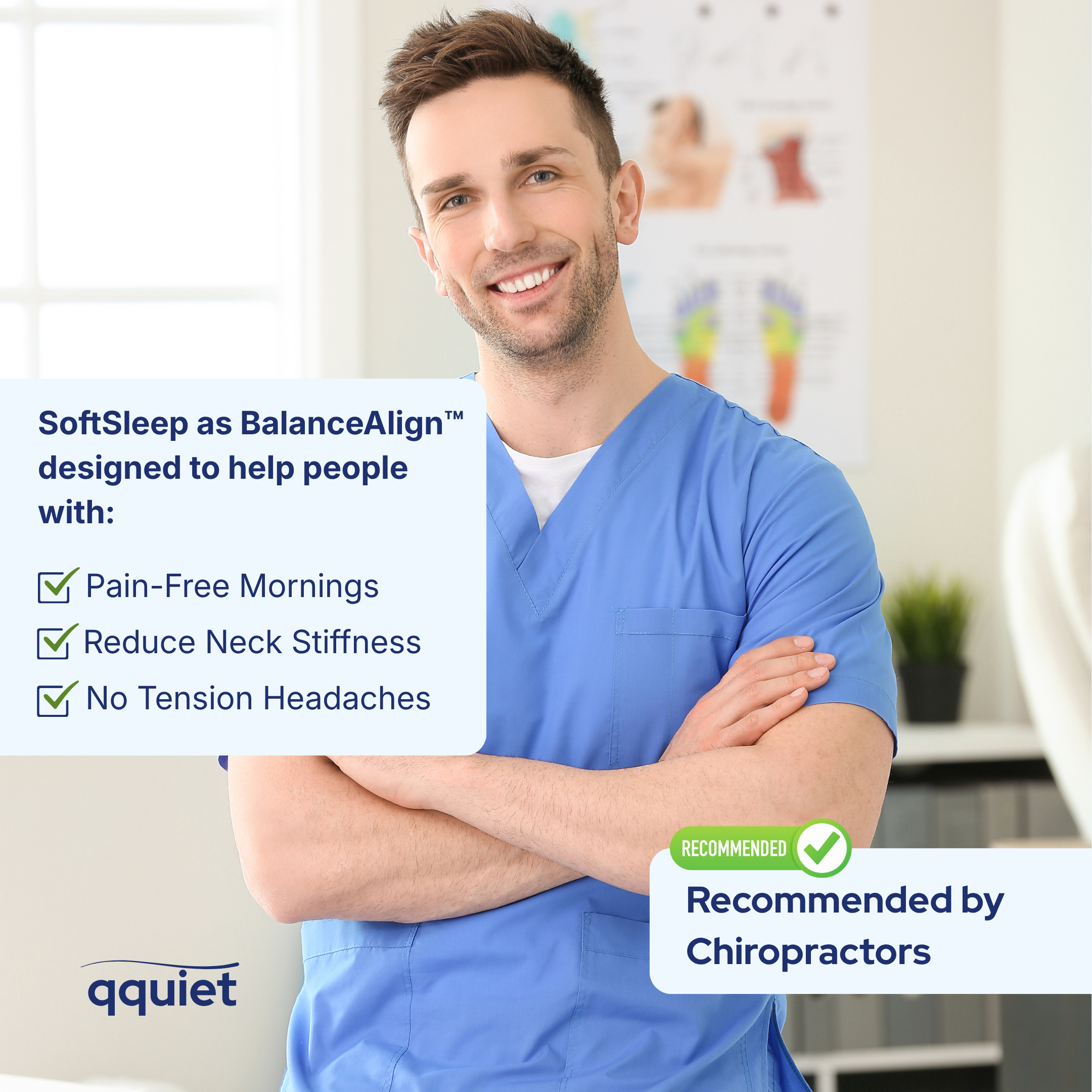 SoftSleep Balance Pillow by qquiet®